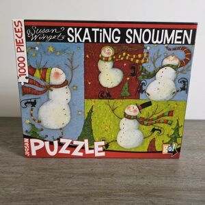 Skating Snowmen - 1000 Piece Jigsaw Puzzle